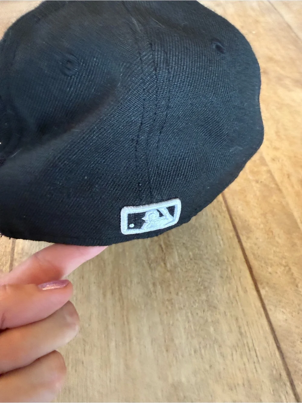 New Era Black Colorado Rockies Logo Fitted Cap